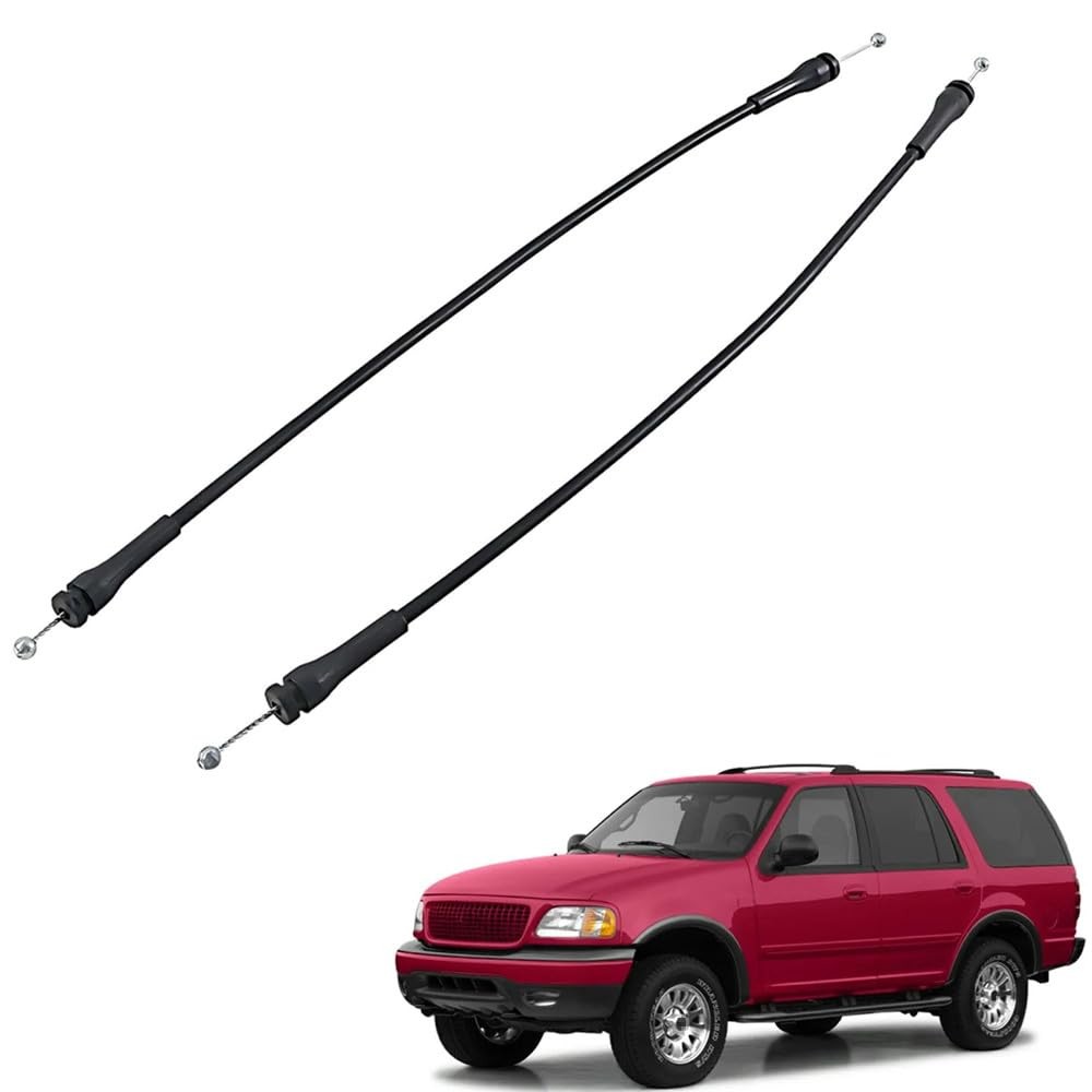 Rear Door Latch Tailgate Release Cable For Ford Expedition 1997-2002 2PC