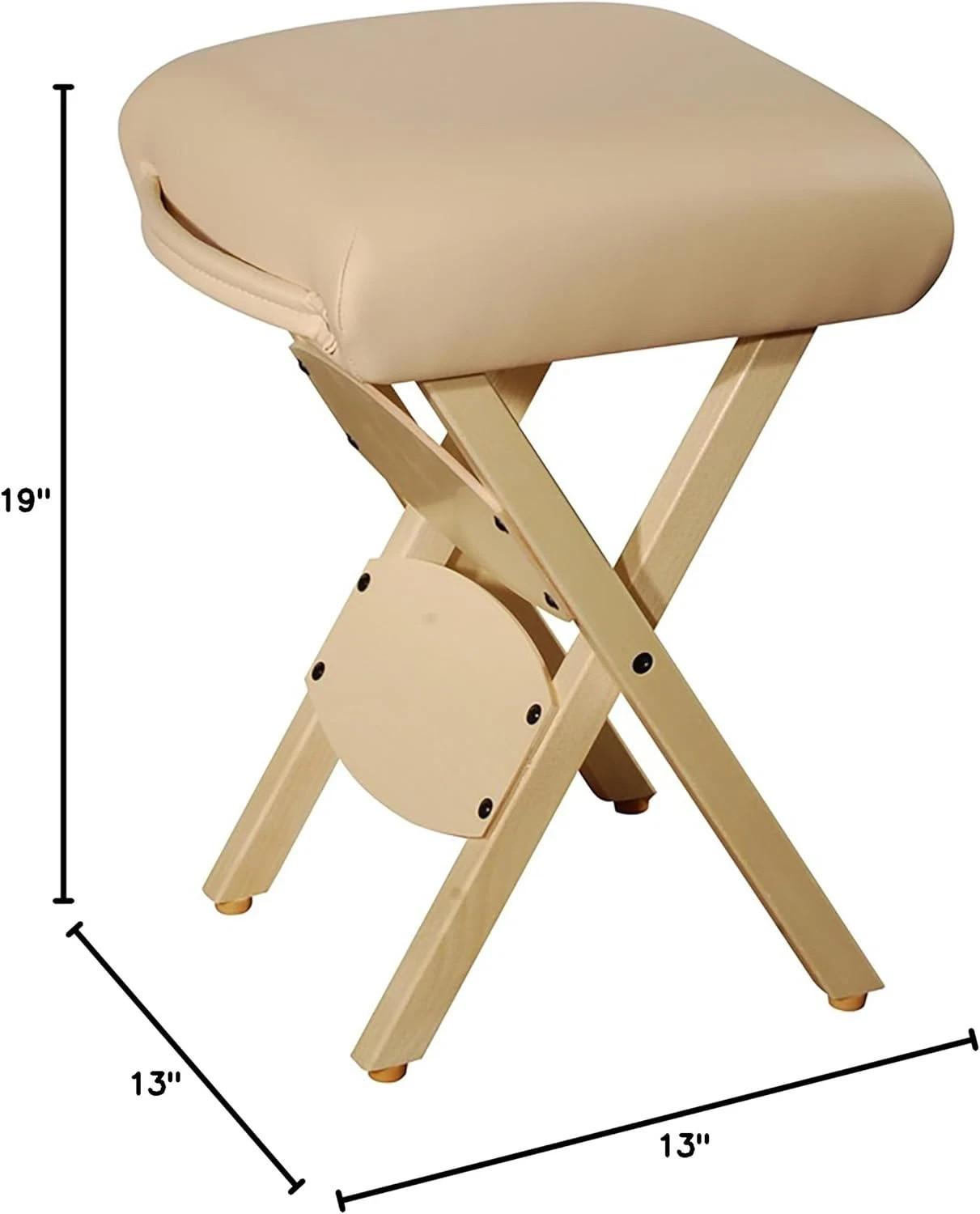 Master Massage Tables Lightweight Wooden Handy Folding Massage Stool