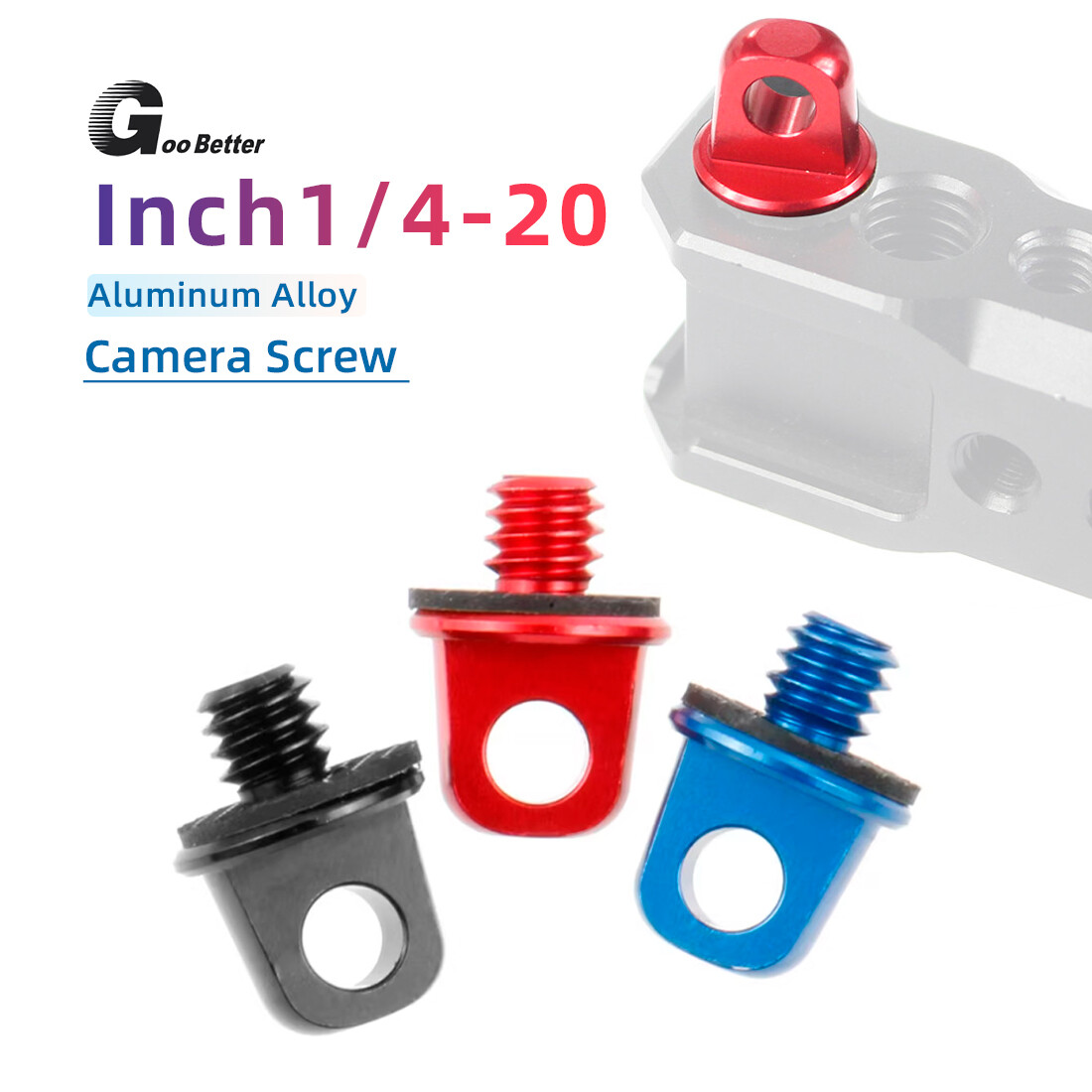 1/4-20 Camera Screw for DSLR SLR Camera Strap Tripod Quick Release Plate Mount