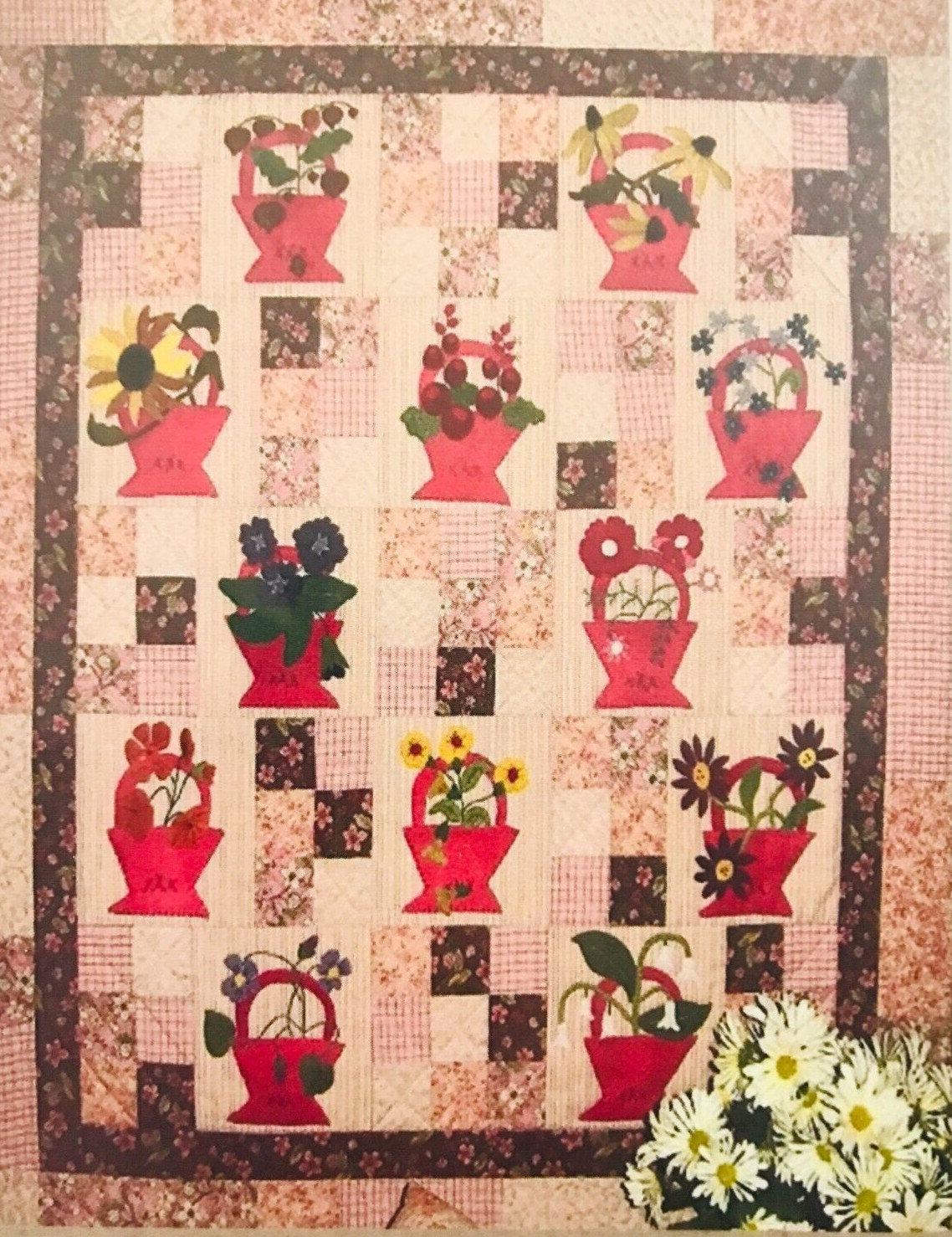 Waterpail deSigns WOOLY GARDEN Quilt Sewing Pattern & Instructions WPD 200