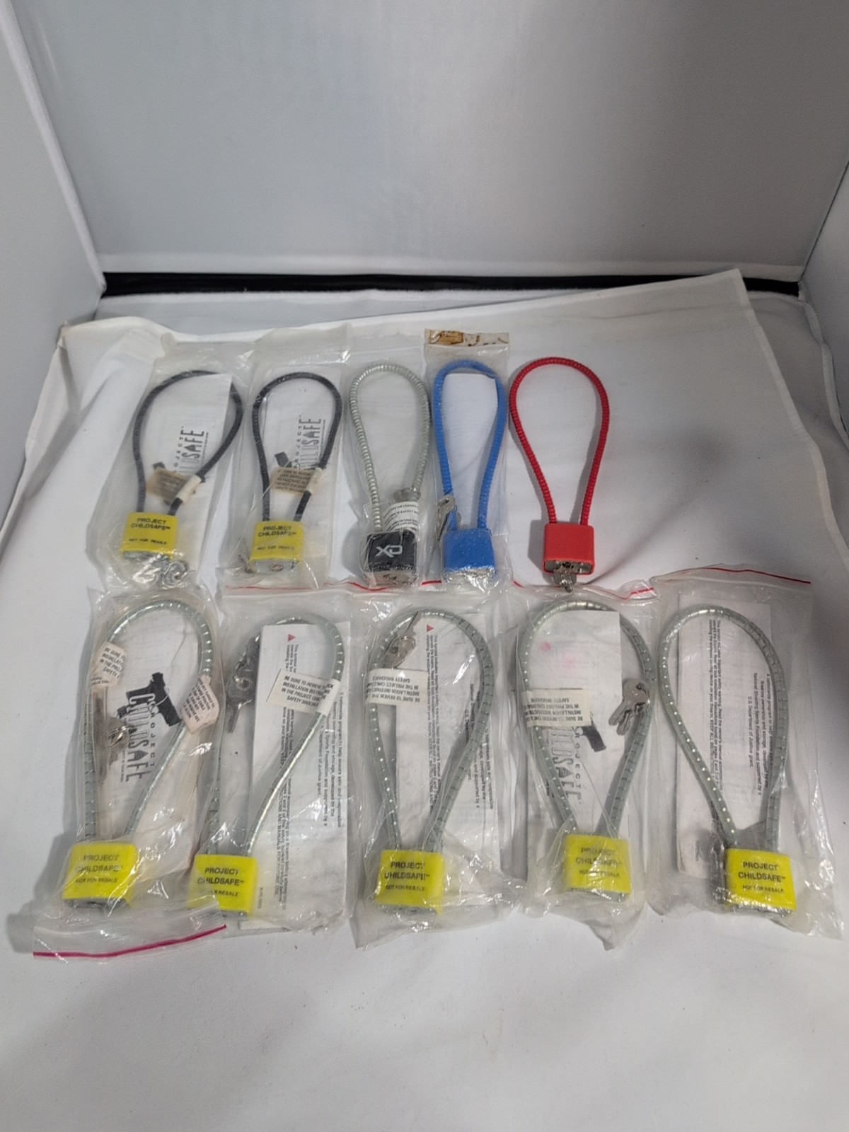 Lot Of (10) project childsafe gun locks