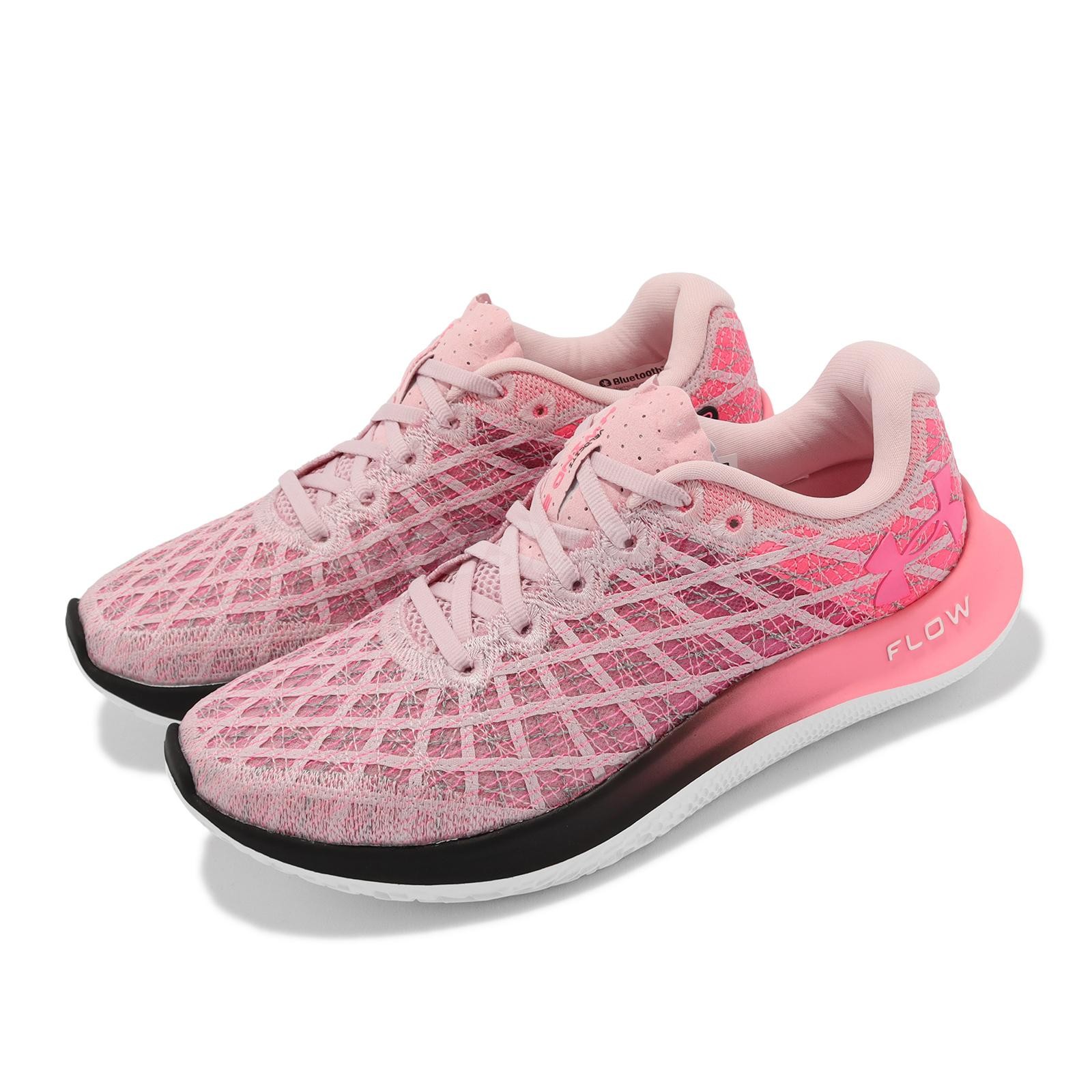 Under Armour Flow Velociti Wind 2 UA Pink White Women Running Shoes 3024911-601