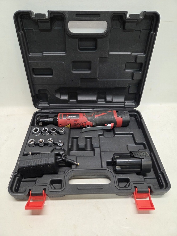 quagga cordless ratchet wrench 3/8 in
