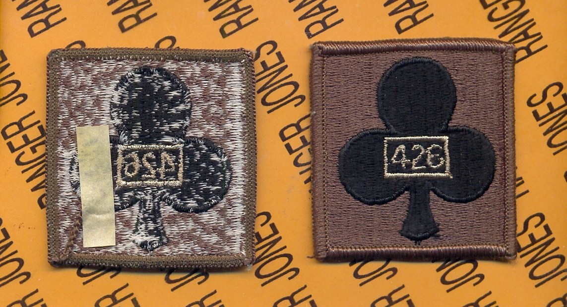 426th Support 1st Bde 101st Airborne HCI Helmet Cover patch m/e OD Green/black