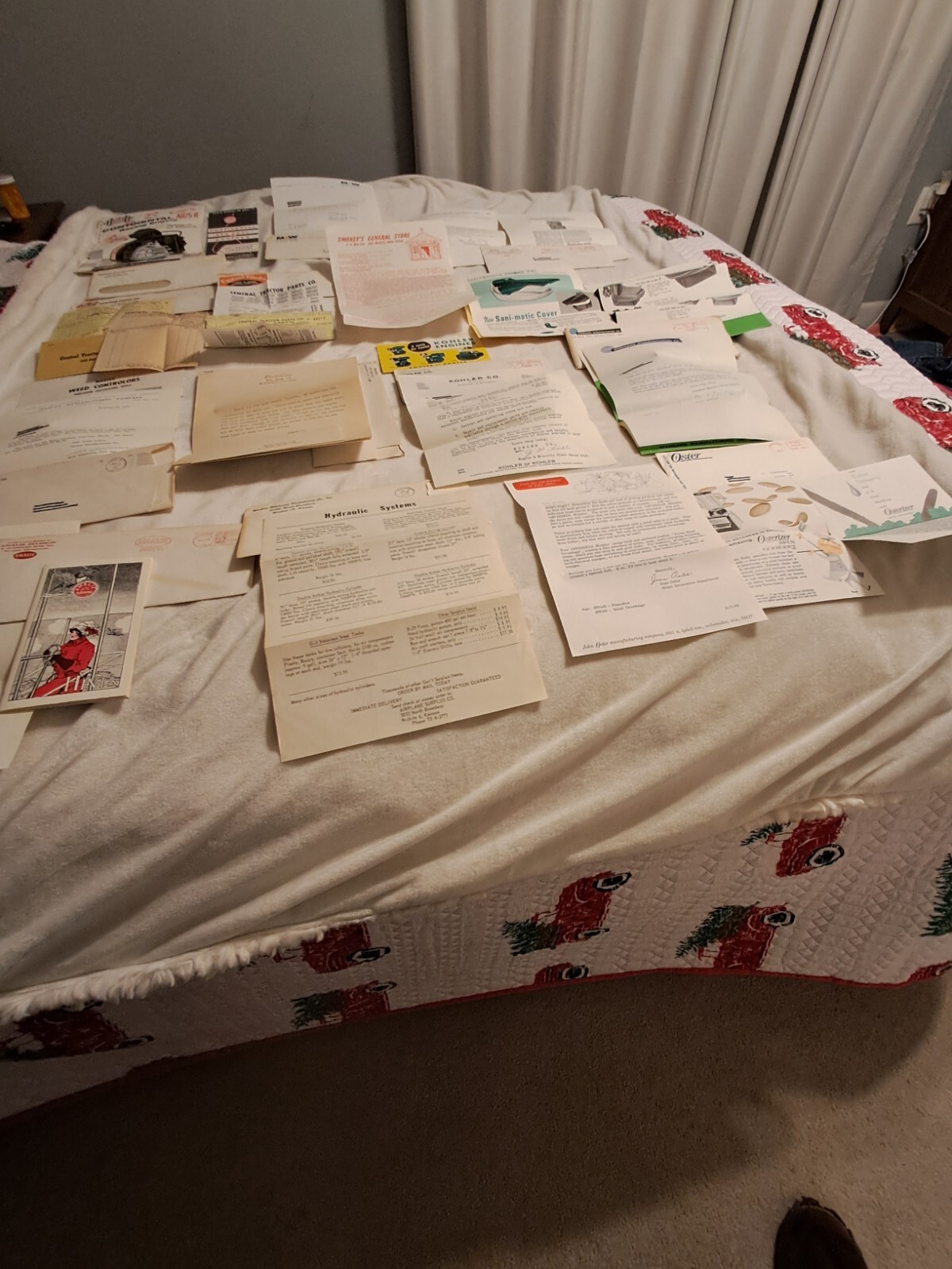 13 Collectible Pieces Of Literature --Correspondence Of Products 50's & 60's (s)