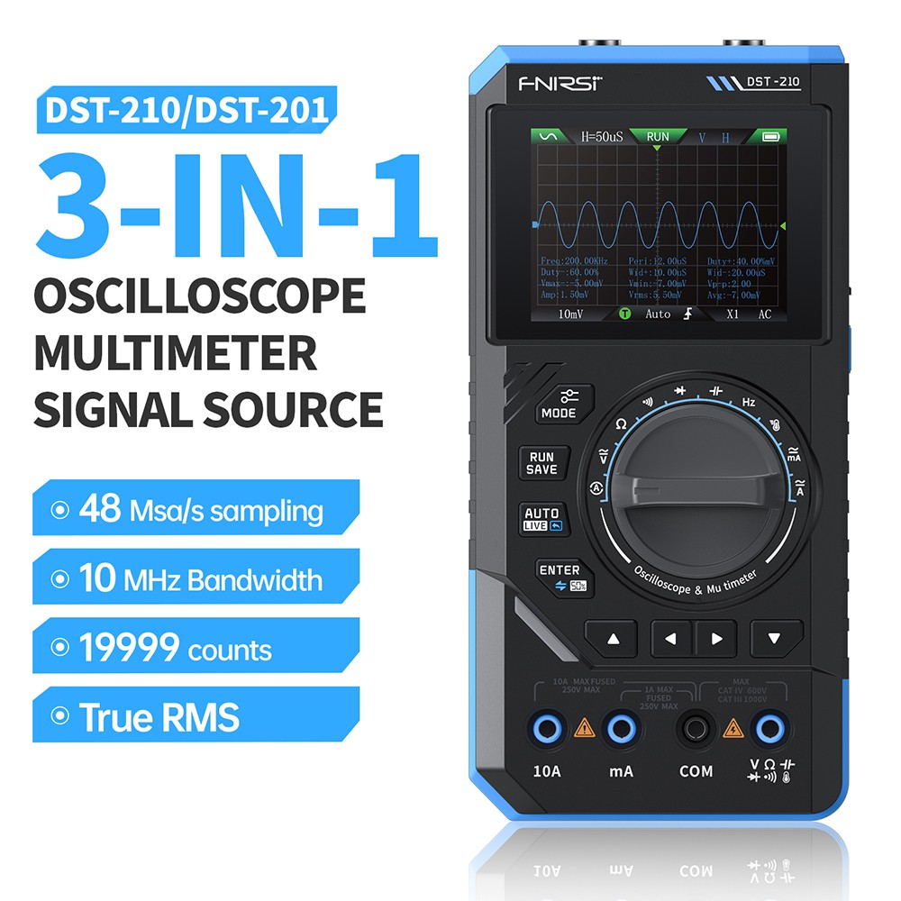 DST-210/DST-201 3-in-1 Handheld Digital Oscilloscope Multimeter Signal Generator