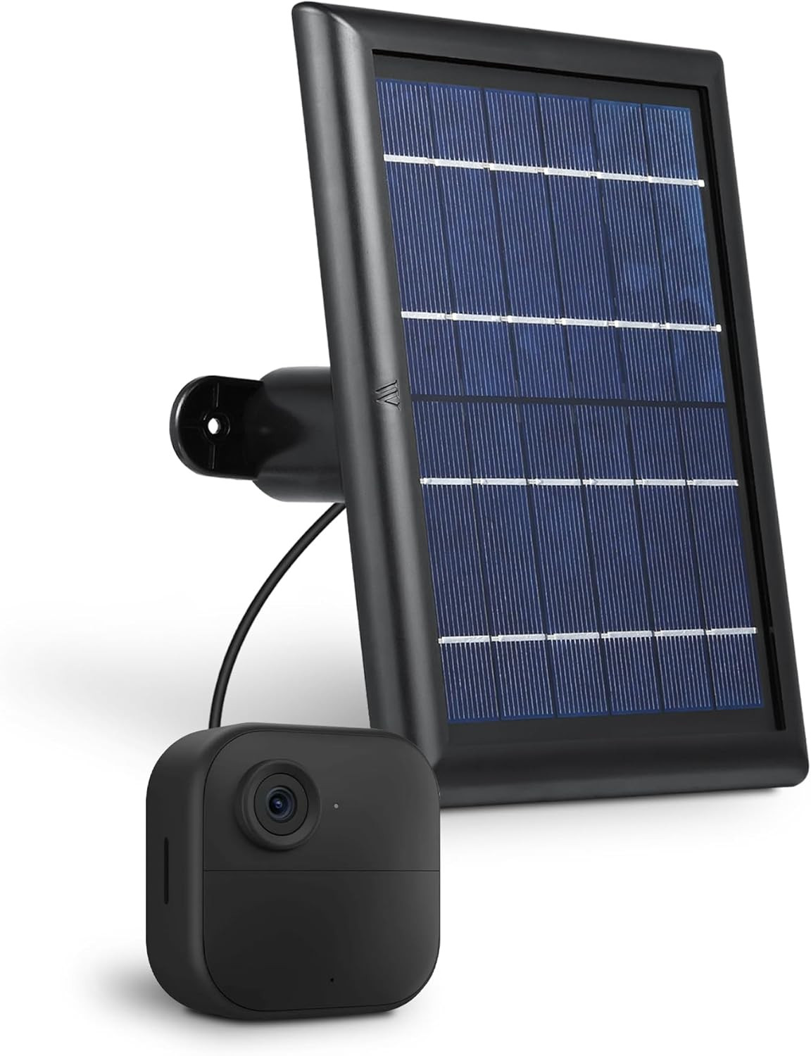 Outdoor Camera Solar Charging Kit Built In Battery Long Cable Adjustable Mount