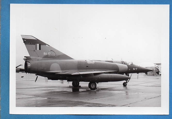 1970-1980s Belgian Mirage 5BA BA-17 Single Seat Fighter Aircraft Original Photo