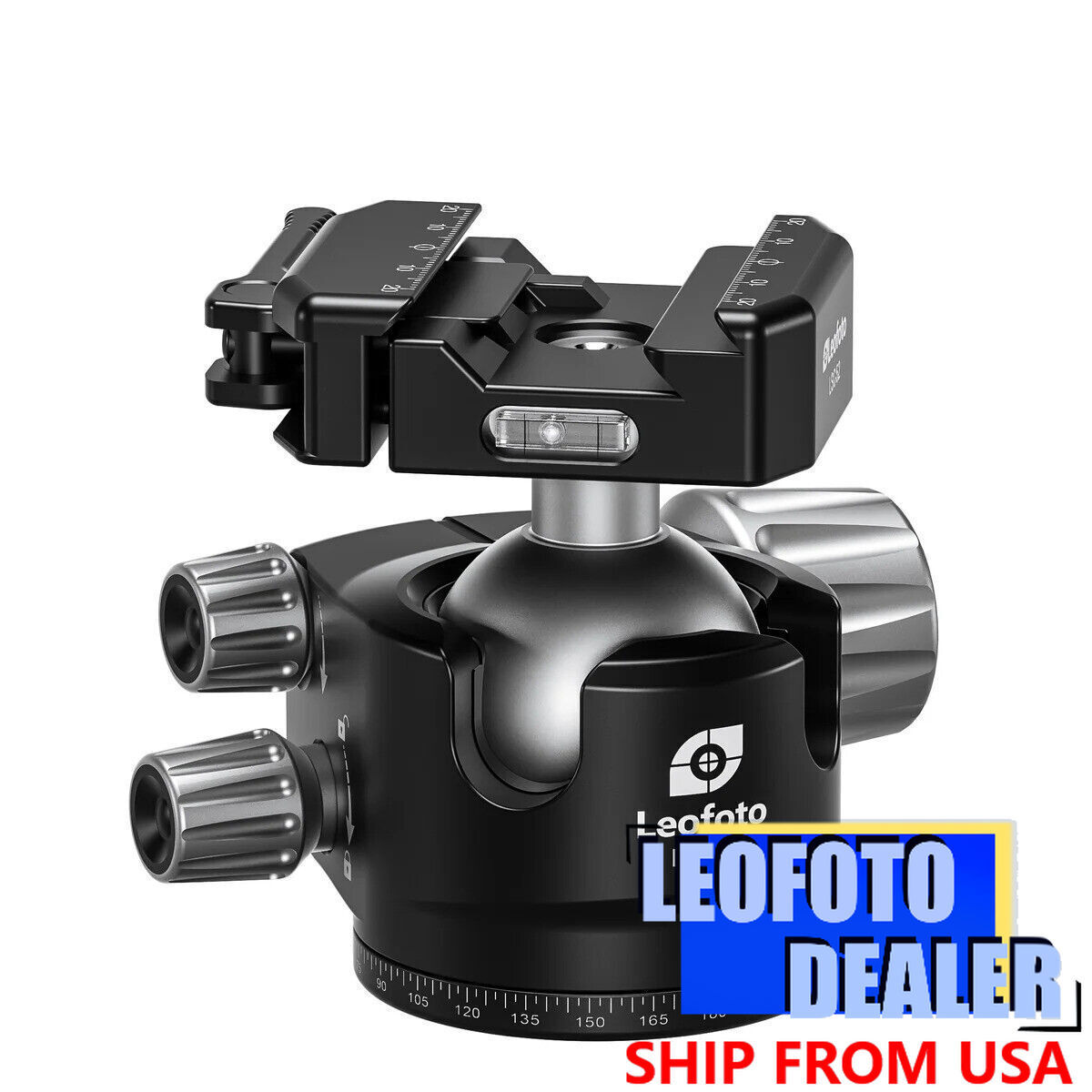 NEW Leofoto LH-40LSC Lever-Release Hybrid Clamp Ball Head-Arca & Picatinny Clamp