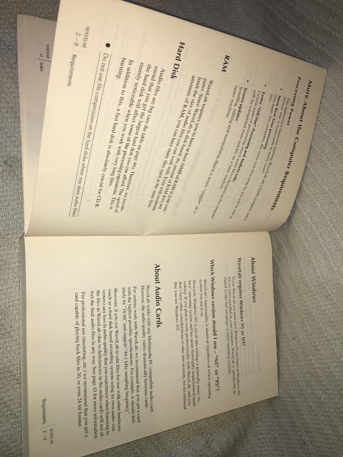 Steinberg Wavelab 2.0 PC Version Soft Back Book