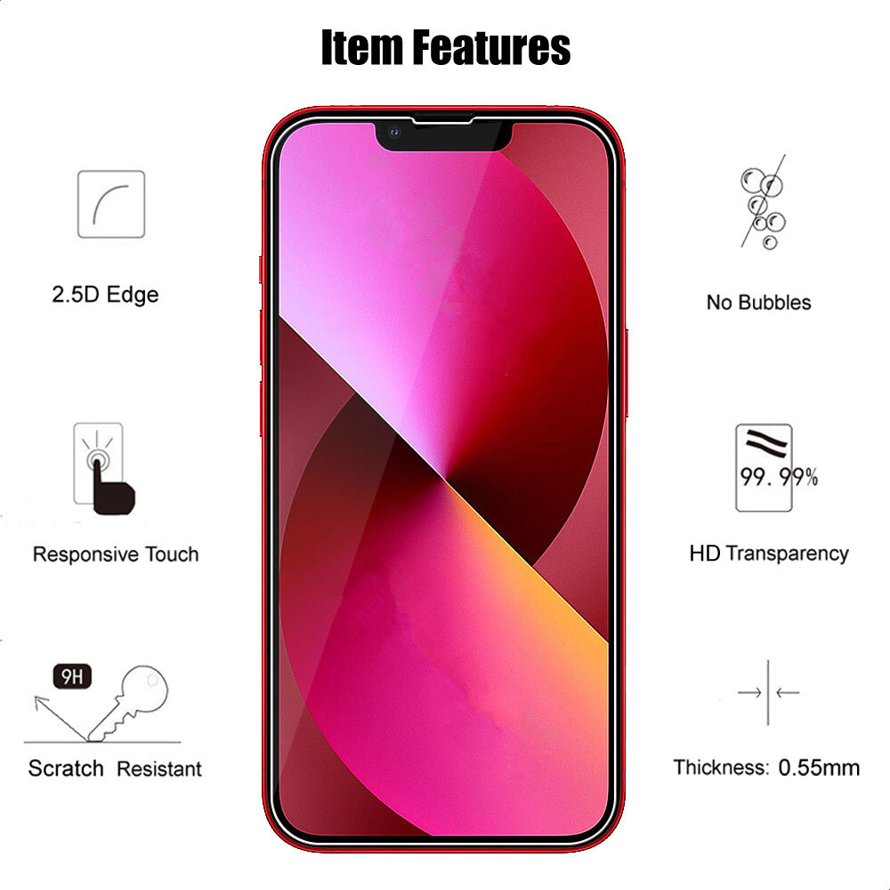 Front + Back Tempered Glass Screen Protector For iPhone 17e Air 16e 14 Pro 15 SE