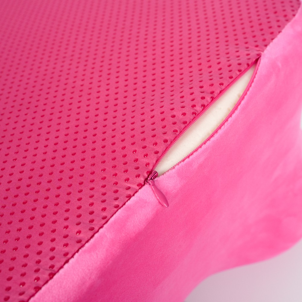 Multi-Functional Bed Pillow with Ergonomic Spinal Posture Support,Pink