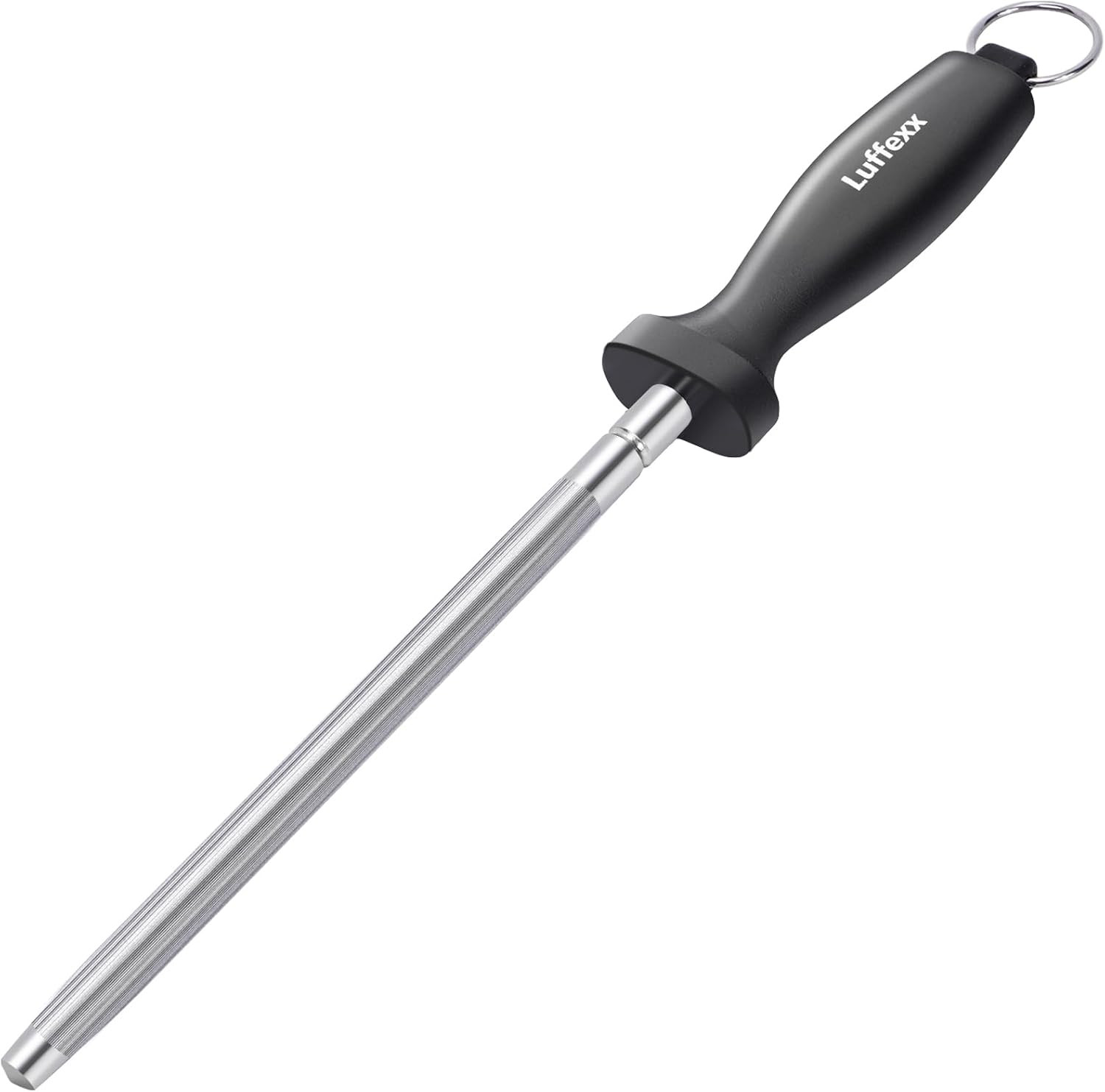 Professional 12-Inch Knife Sharpening Rod, High-Carbon Honing Rod to Sharpen the