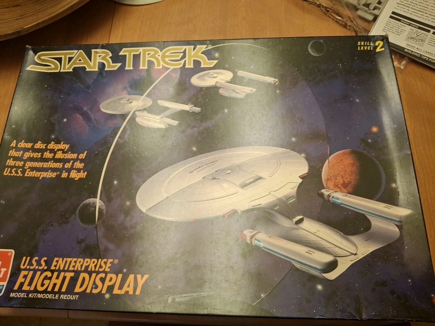 Star Trek  Scale USS Enterprise "Flight Display" OPEN BOX NO DECALS