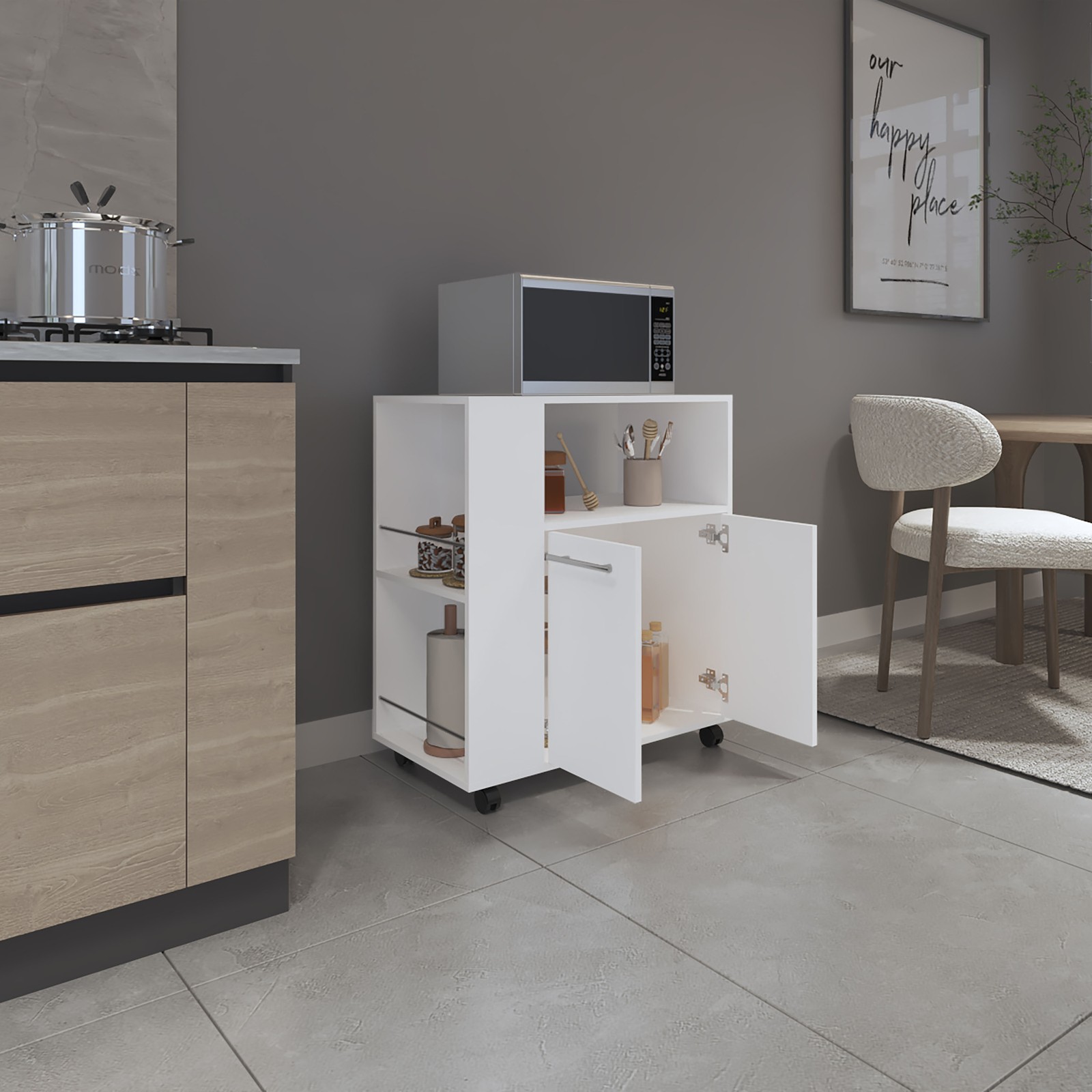 Bethesda Kitchen Cart, Kitchen, White