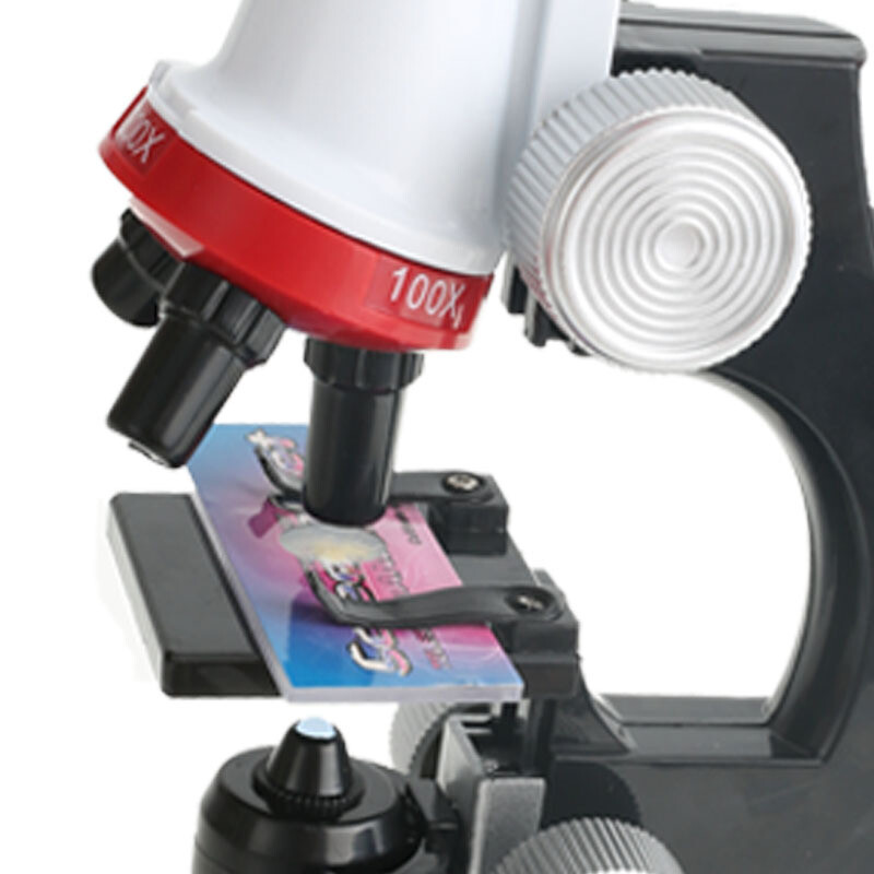 Kid Toy Microscope Science Kit 100X 400X 1200X Educational Lab Magnification