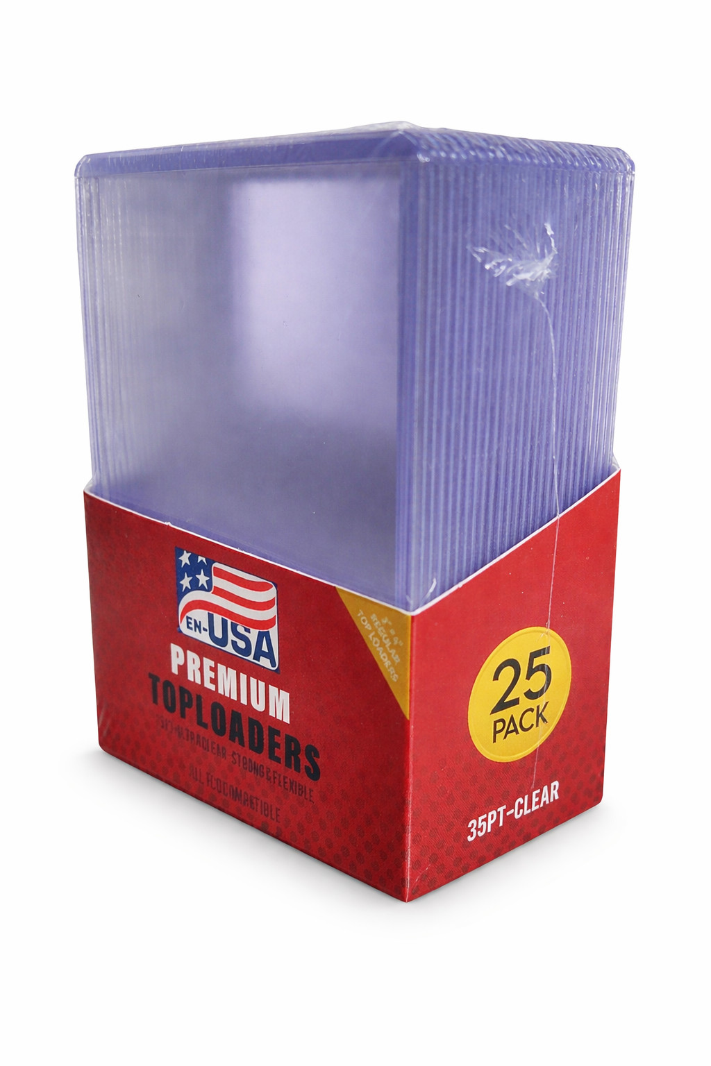 25/100/500/2000CT 3x4 Top Loader Pro Standard 35pt Trading Sports Card toploader