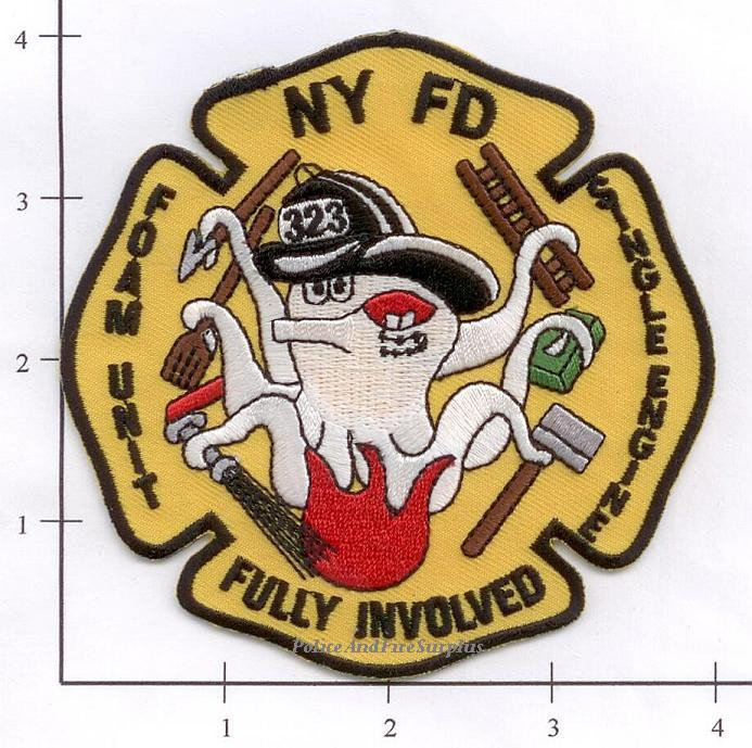 New York City NY Fire Dept Engine 323 Fire Patch v3