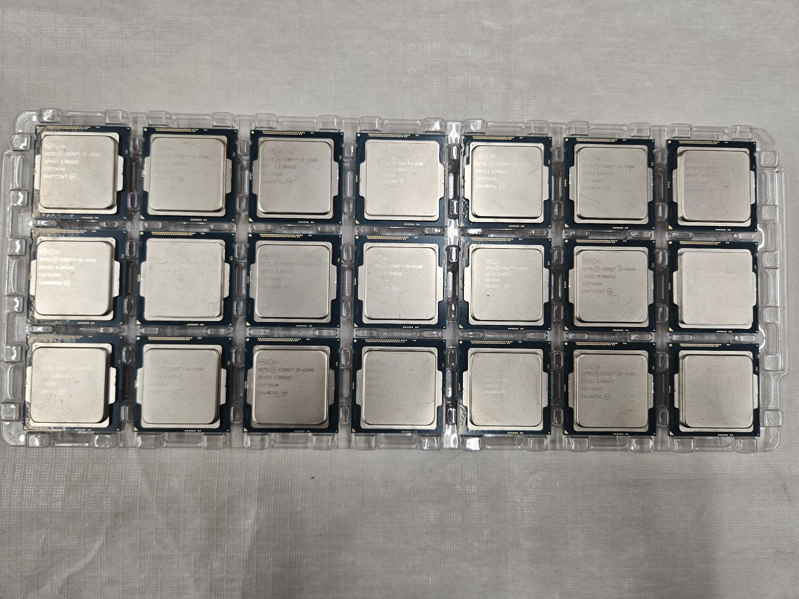 Lot of 21 Intel Core i5-4590 3.30 GHz SR1QJ Socket Number LGA1150