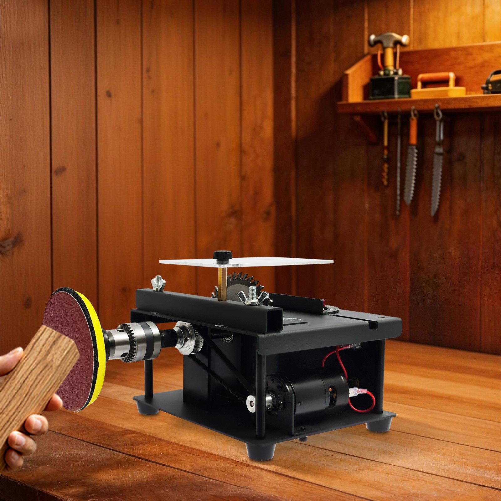 Mini Table Saw Small Woodworking Electric Bench Saw Precision DIY Cutting Tool