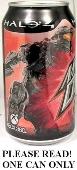 Mountain Dew “Halo 4 Game Fuel” Citrus Cherry FULL NEW Limited Edition USA 2012