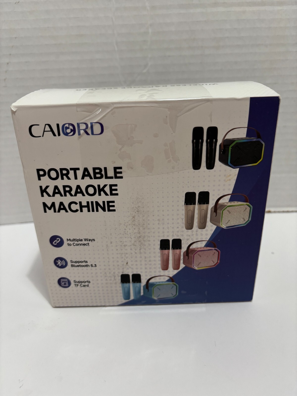 Mini Karaoke Machine for Kids Adults, Portable Bluetooth Speaker with 2 Wireless