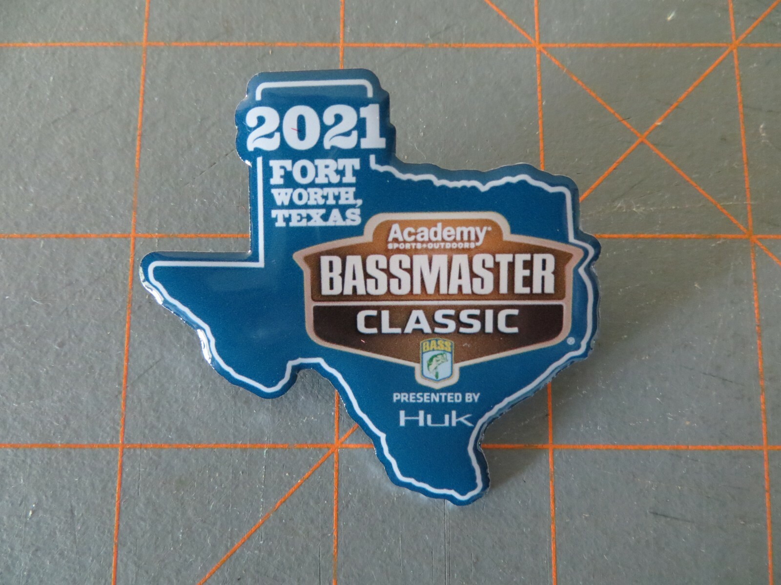 2021 Bassmaster Classic Limited Edition Pin - Ft Worth, Texas - 2 x 2 inch