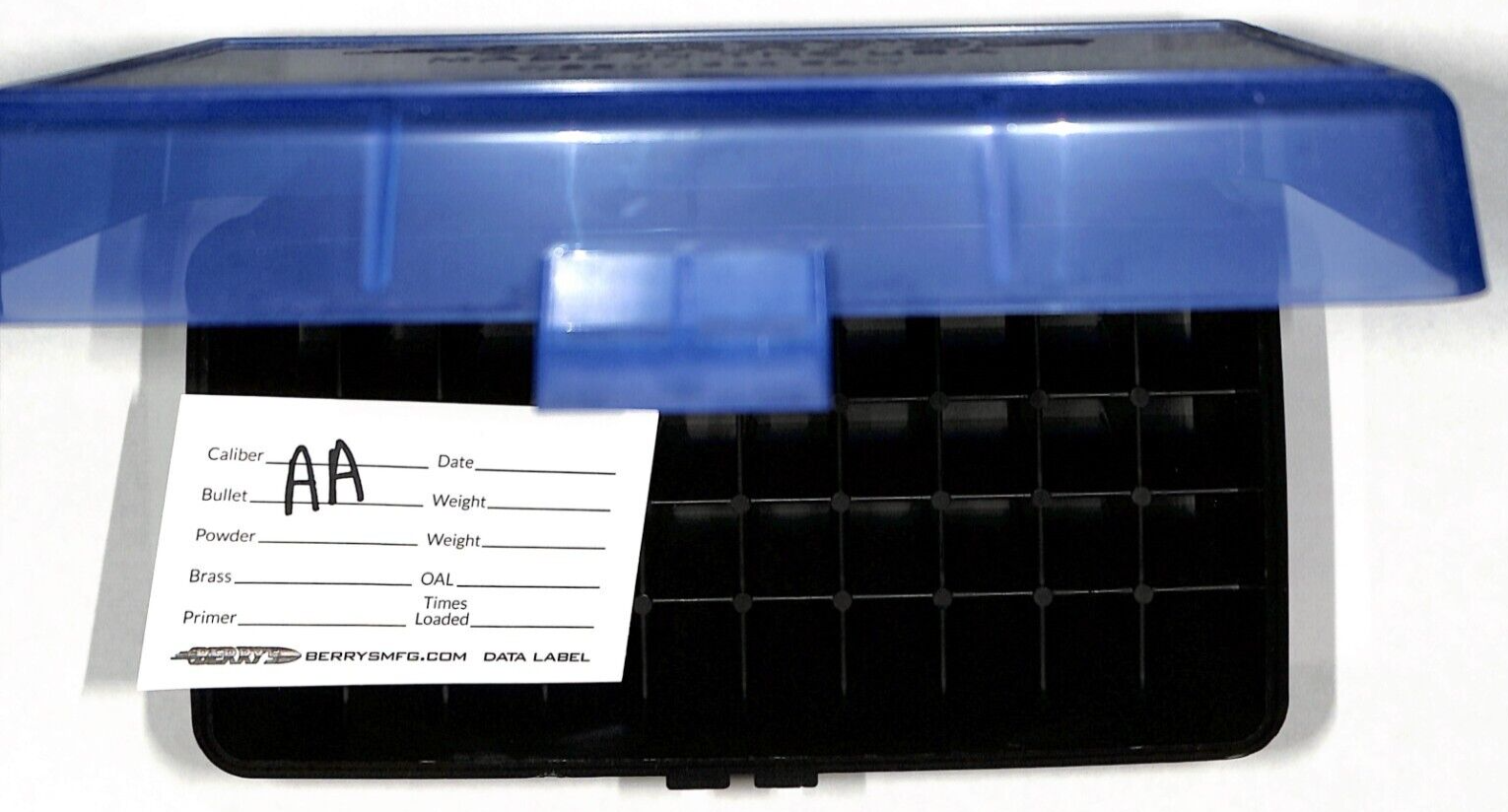 AA & AAA Battery Plastic Storage Containers HOLDS 50 BATTERIES EACH (BLUE)