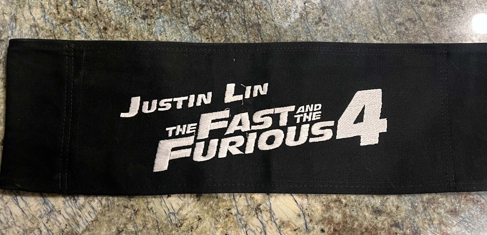 Fast & Furious 4 Director Justin Lin Canvas Chairback W COA