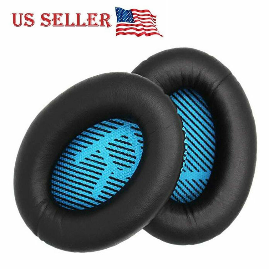 Leather Ear Cushion Kit for Bose QC2/QC15 Headphones - Ear Pads Quiet & Comfort