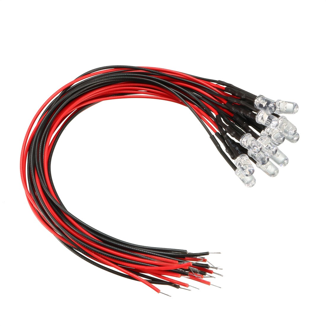 15pcs 5mm led Pre Wired light RGB Slow Flash Flashing 20mA 9-12V 20cm