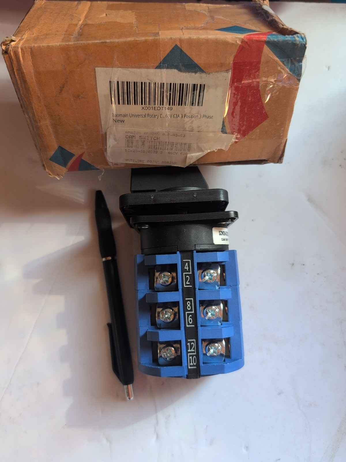 Bomain SZW26-03 Rotary Cam Changeover Switch D404.4 AC35