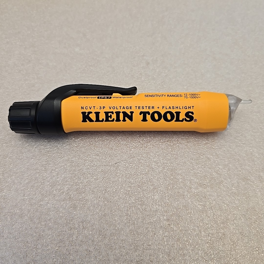 Klein Tools NCVT3P Dual Range Voltage Tester With Flashlight.