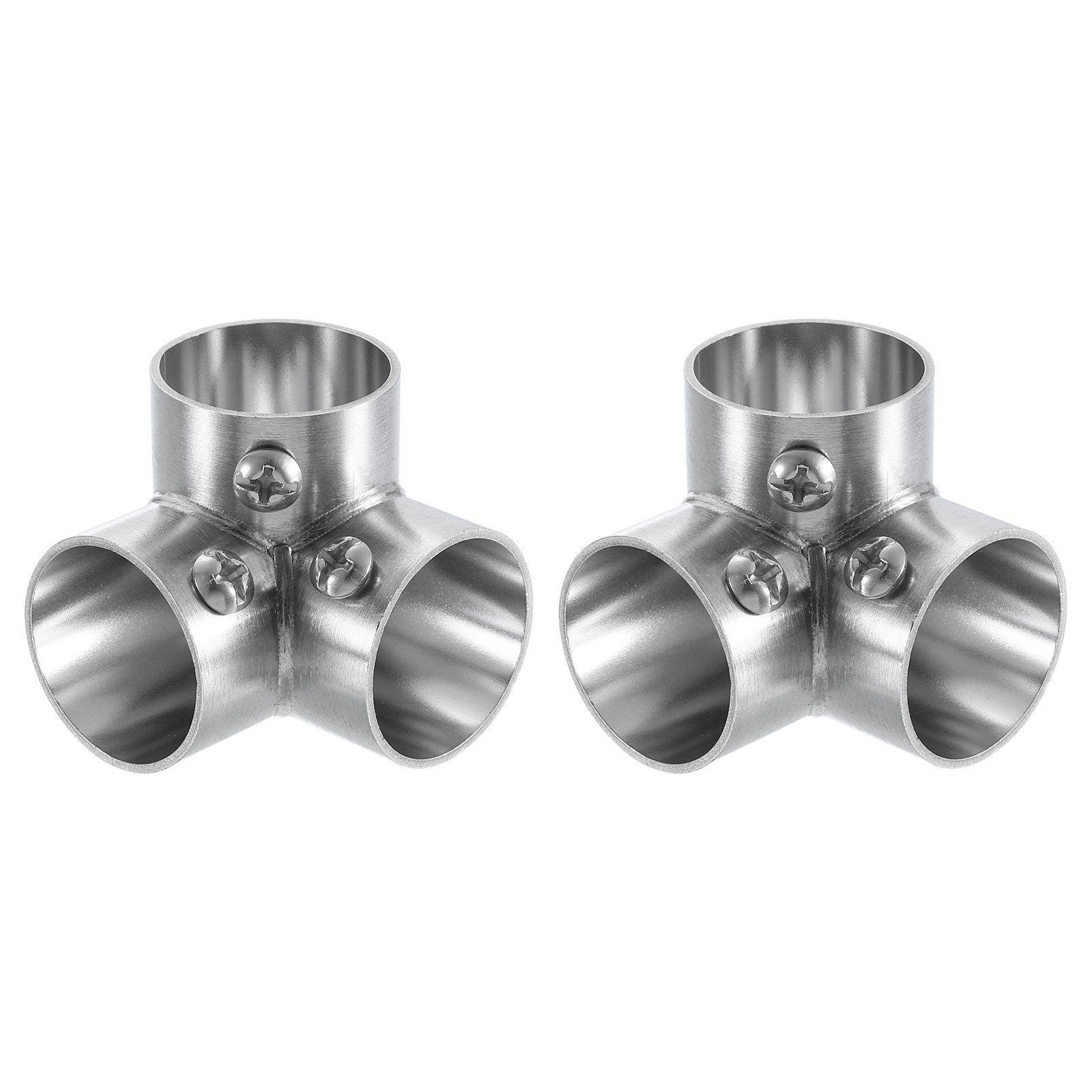 2 Pcs 90 Degree 3-Way Elbow Pipe Fitting Connector Fit 1" OD Pipe