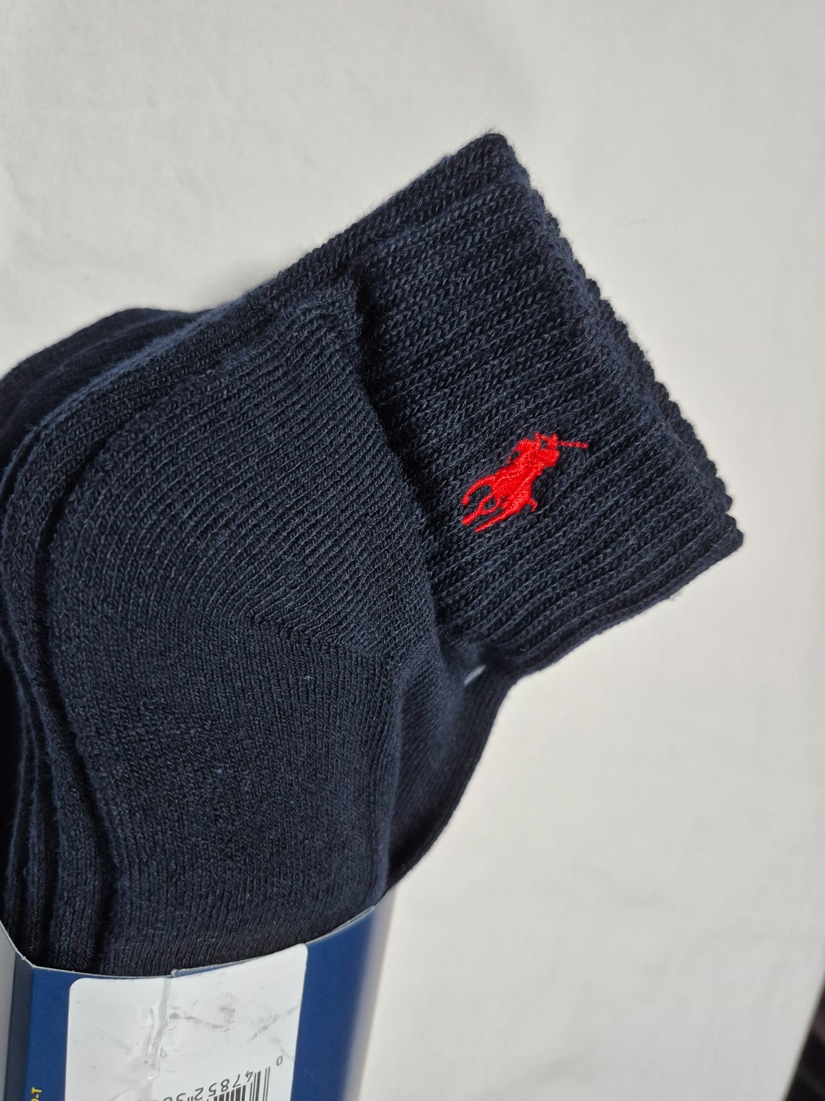 Polo Ralph Lauren Mens Quarter Sports Casual- Socks 6 pair SZ 6-12 Dark Blue
