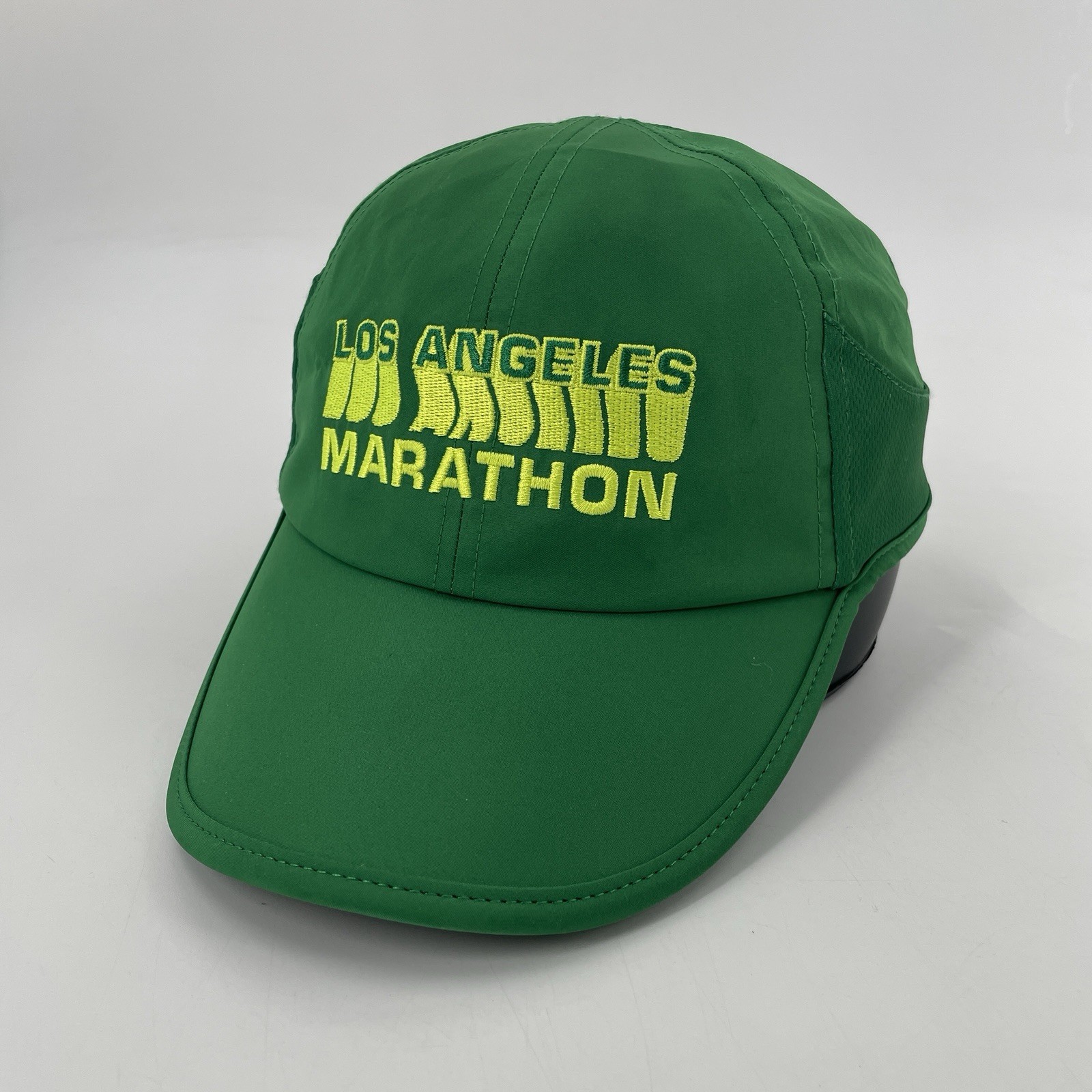 Asics LA Los Angeles Marathon Runner Running Cap Hat in Green - Adult One Size
