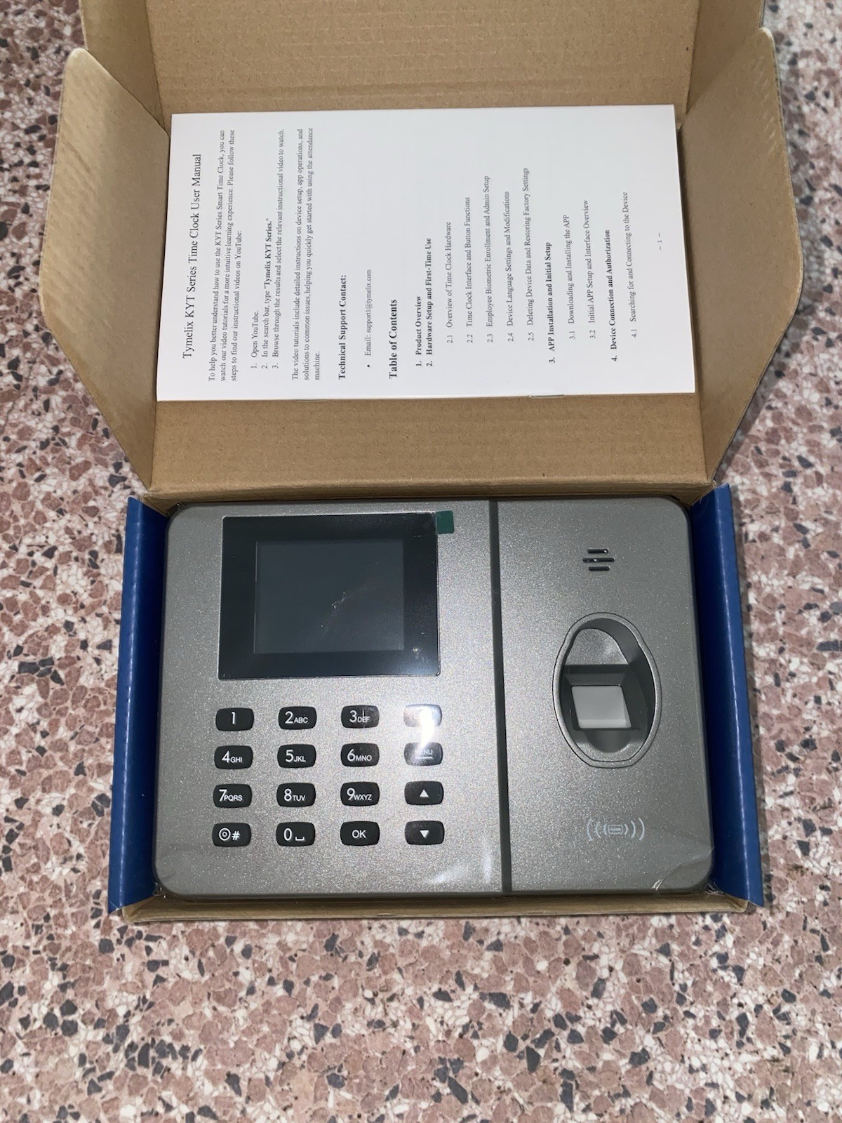 App-Based Time Clock – Fingerprint Attendance for Small Business, iOS/Android