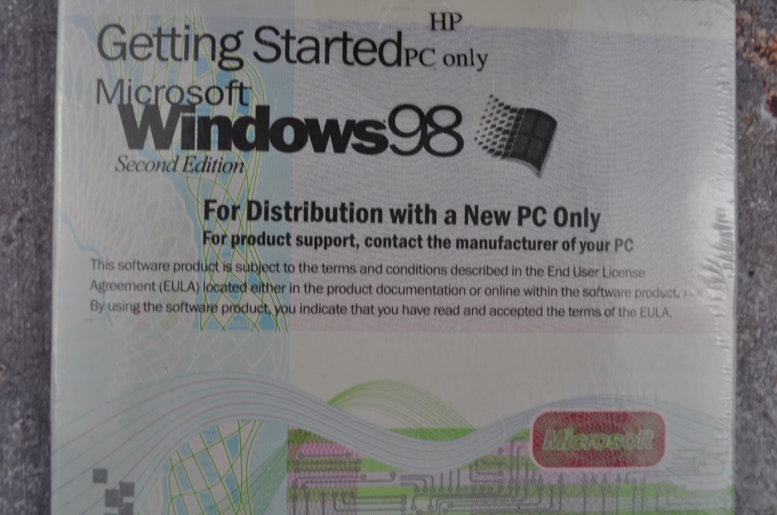 Microsoft Windows 98 Second Edition Operating System booklet Only - NO Disc