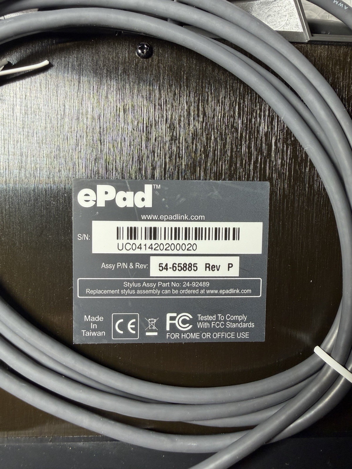 New ePadLink ePad USB VP9801 Electronic Signature Capture Pad & Pen Open Box