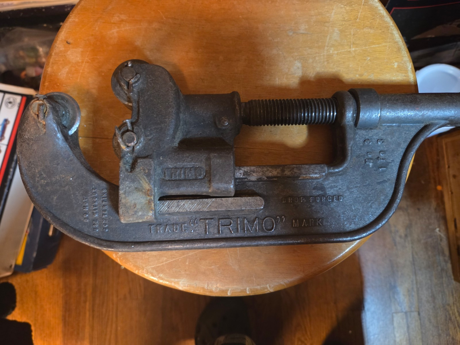 Vtg. Trimo No. 3 Pipe Cutter Trimo Mfg Co. Roxbury Mass.  1" to 3" Nice!