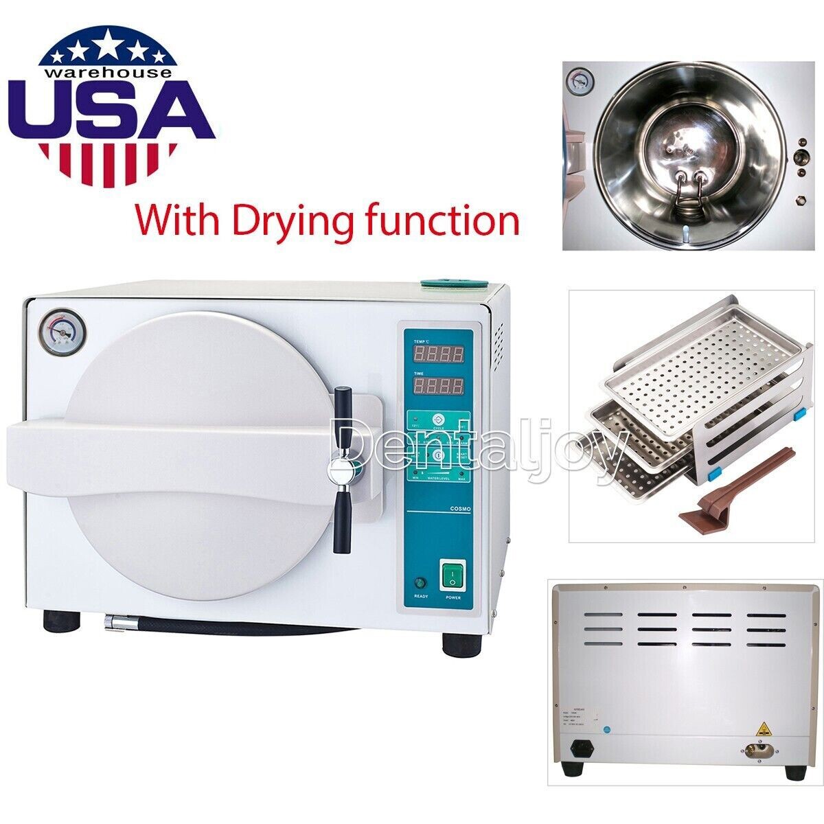 18L Dental Medical Autoclave Sterilizer Vacuum Steam Sterilization With Drying