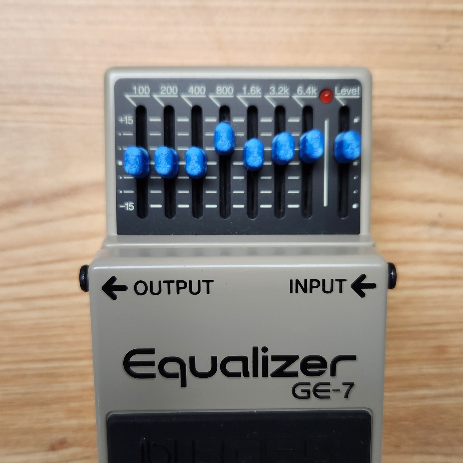 Blue Fader / Slider Caps / Knobs for Boss GE-7 / GEB-7 (Set of 8 + 6 Bonus)