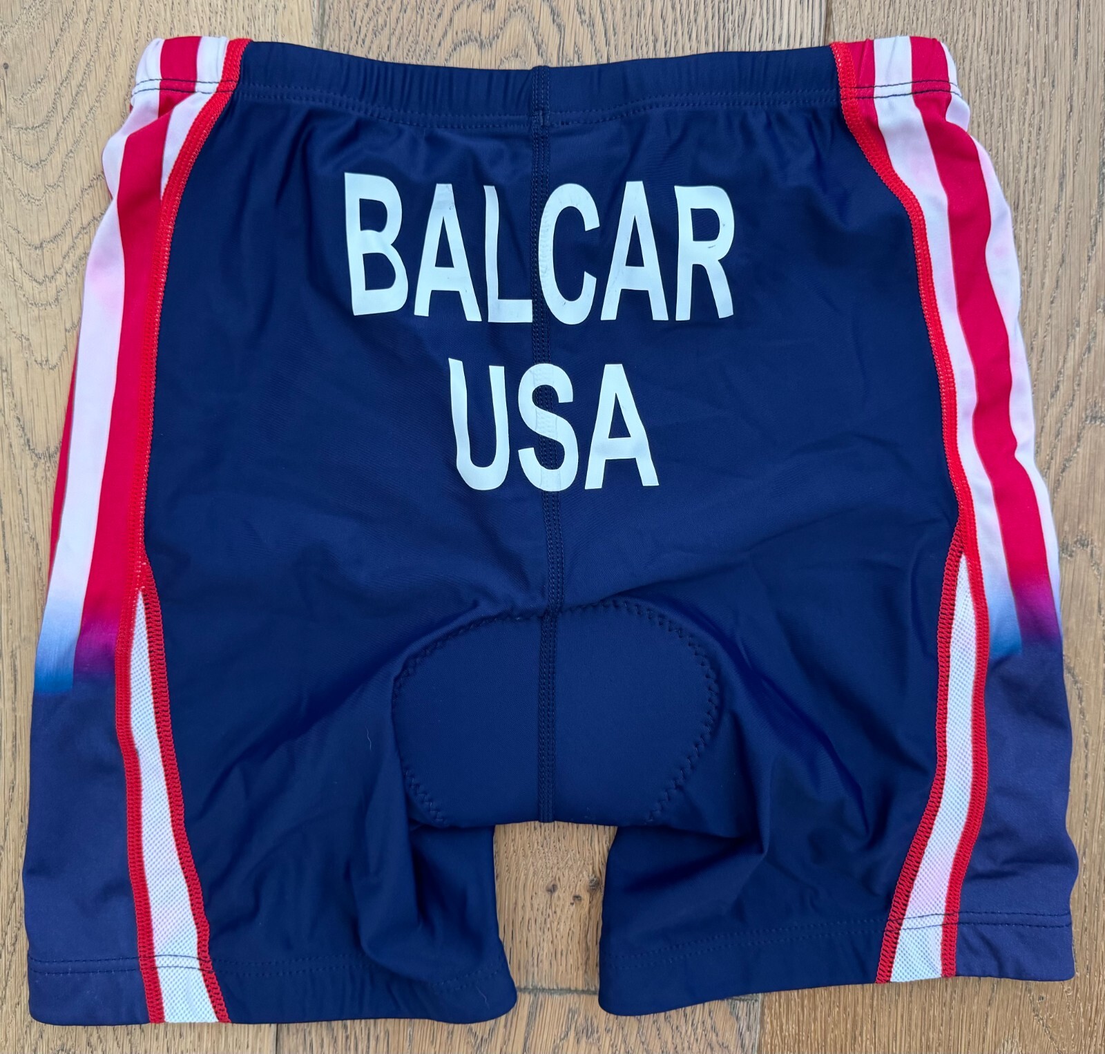 TYR Women's Medium Red White Blue Tri Bike Shorts TEAM USA BALCAR New Rare