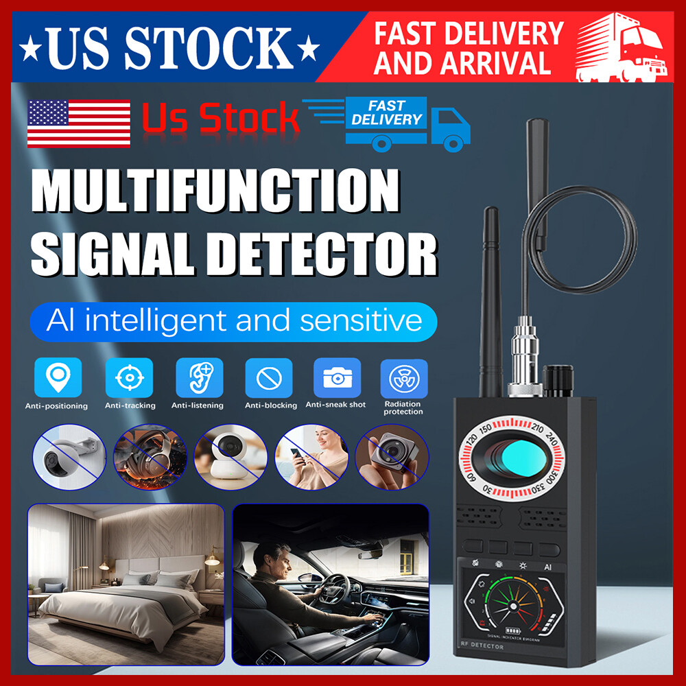 K68S Wireless RF Detector Anti -Spy Camera GSM Bug Tracker Finder Signal Scanner