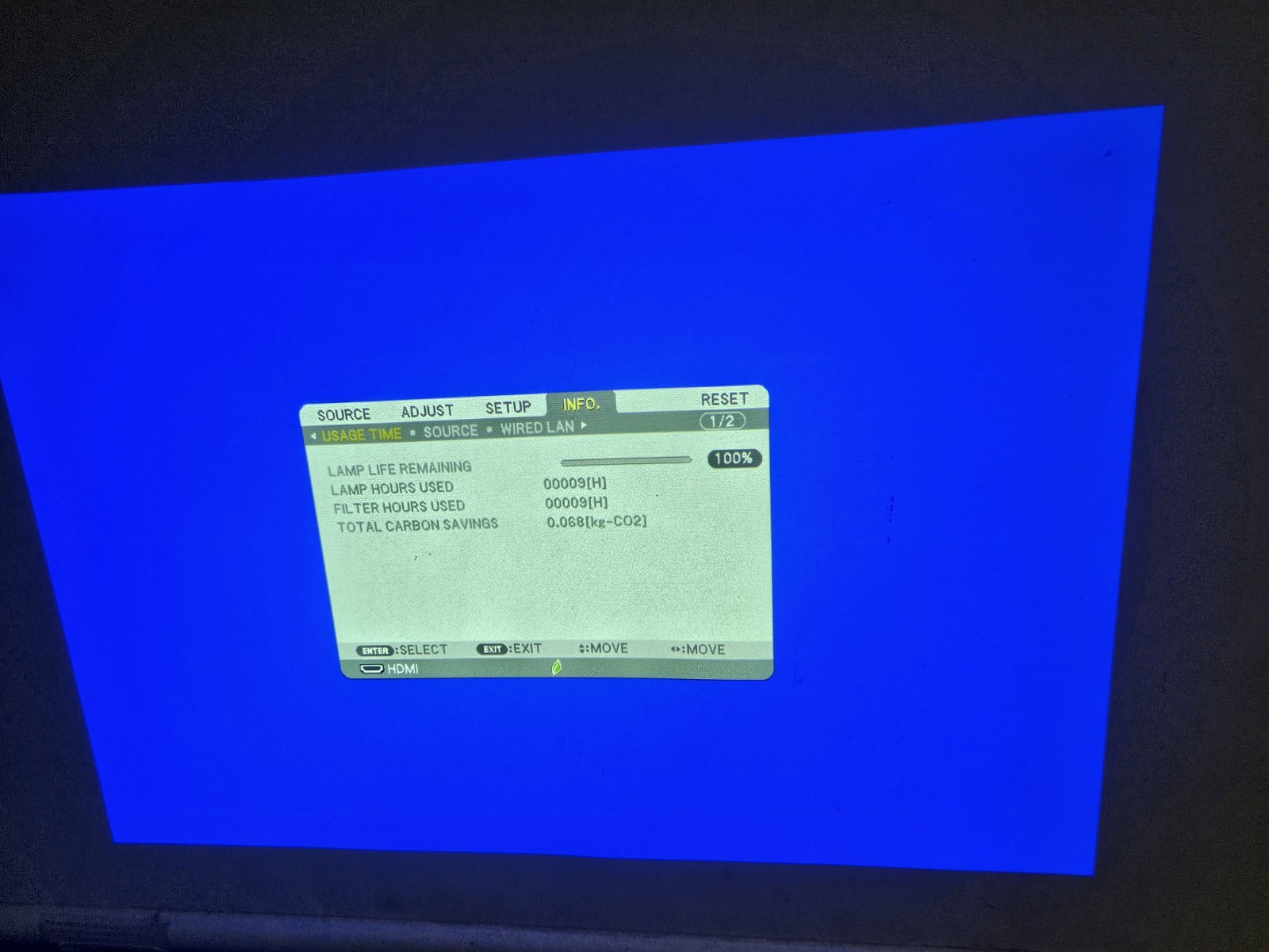 NEC NP-M311W Projectors hdmi lamp 9 HOURS USED