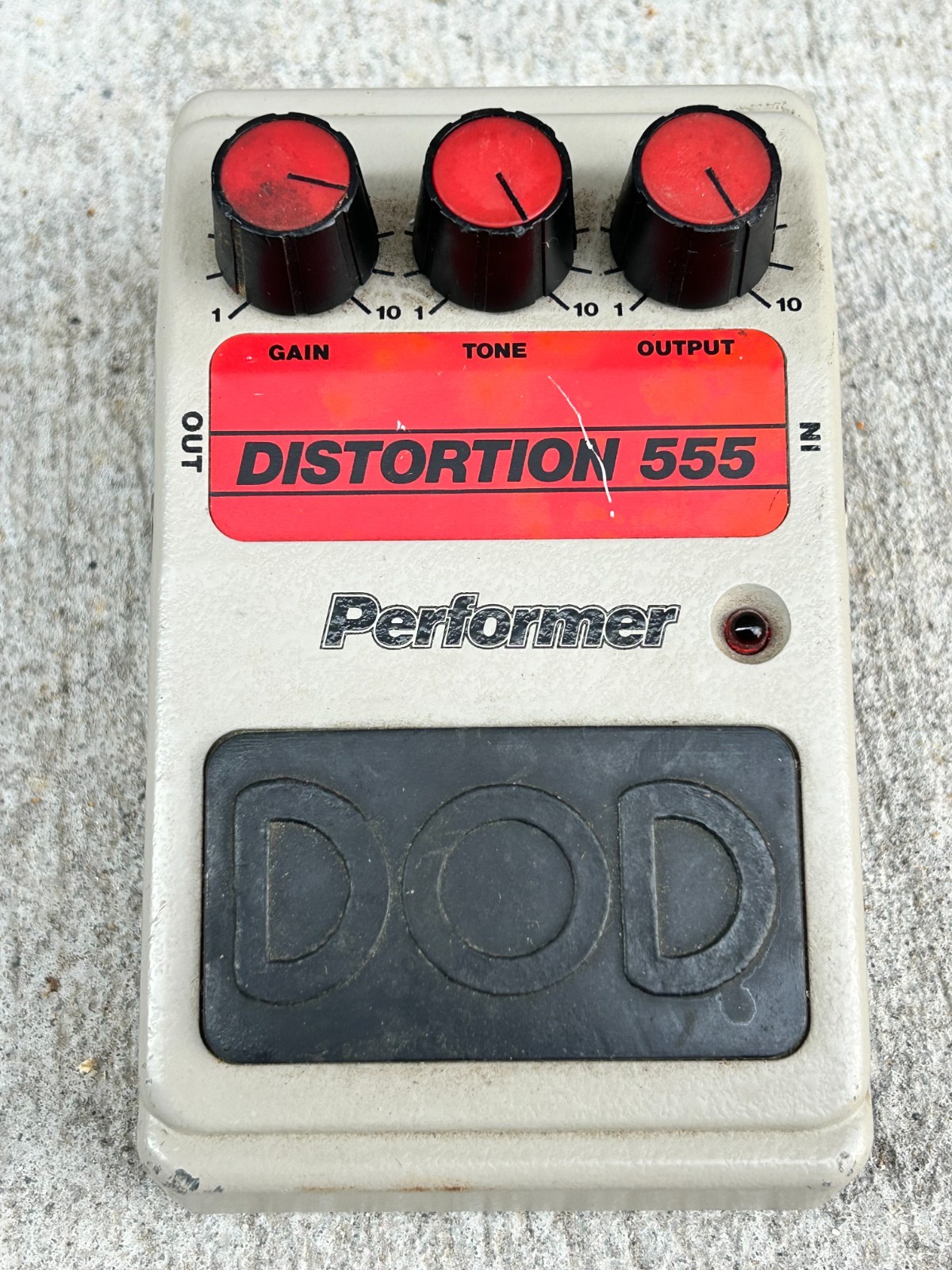 DOD Performer 555 Distortion Pedal – For Parts / Repair