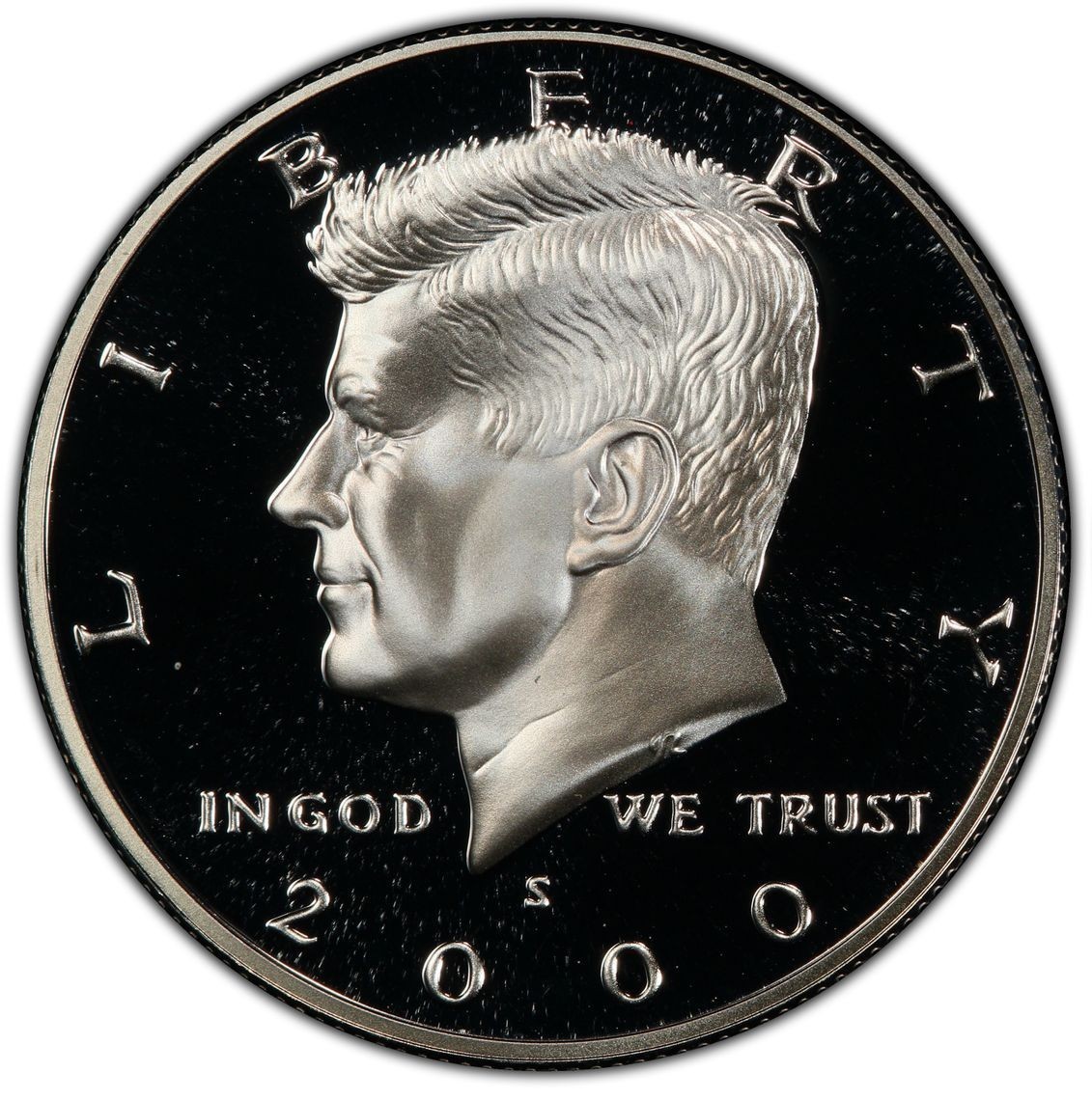 2000 Silver Proof Kennedy Half Dollar 90% Silver 0.361oz Deep Cameo Gem Proof BU