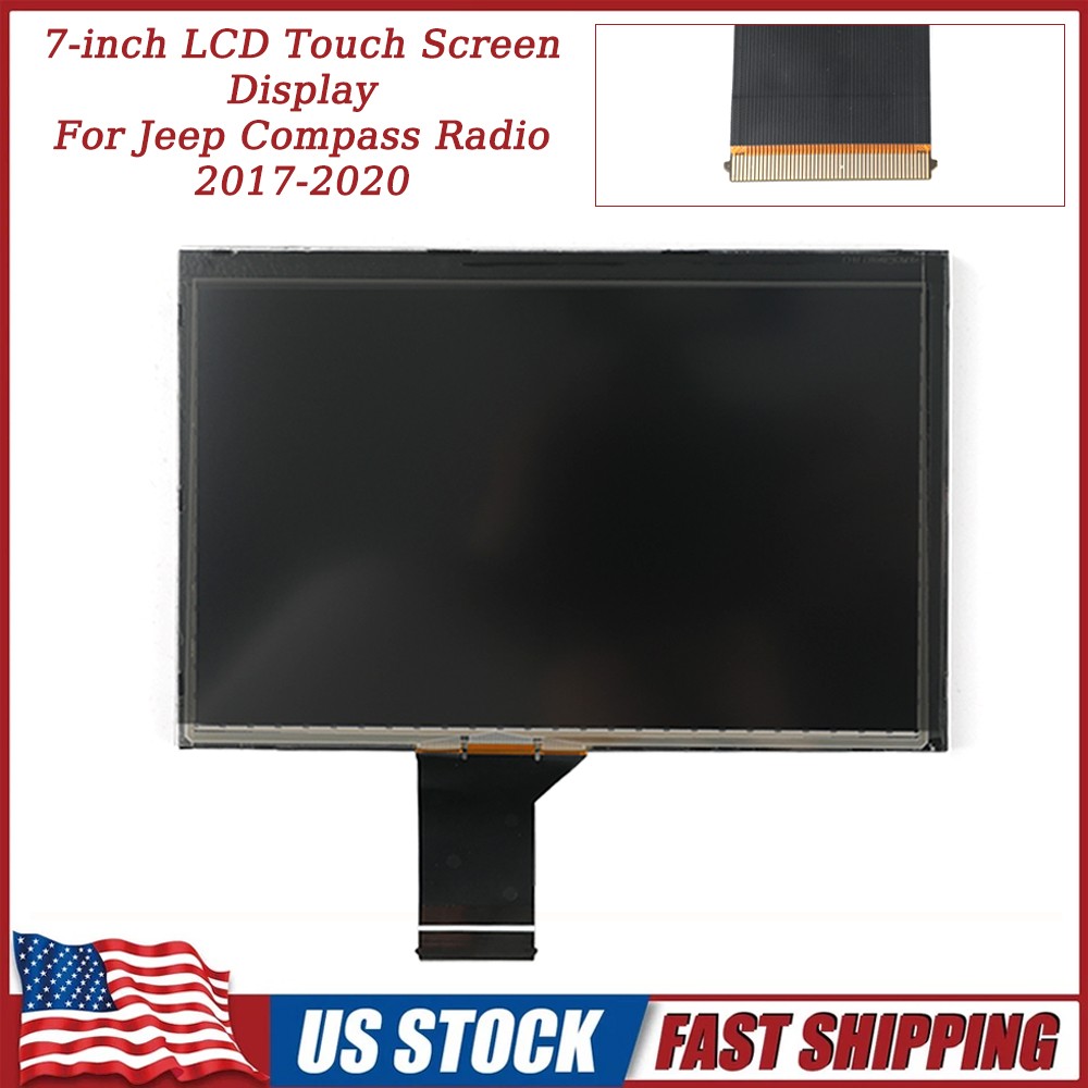 Uconnect LCD Screen Digitizer Replacement for 2018-2021 Jeep Renegade Radio OEM