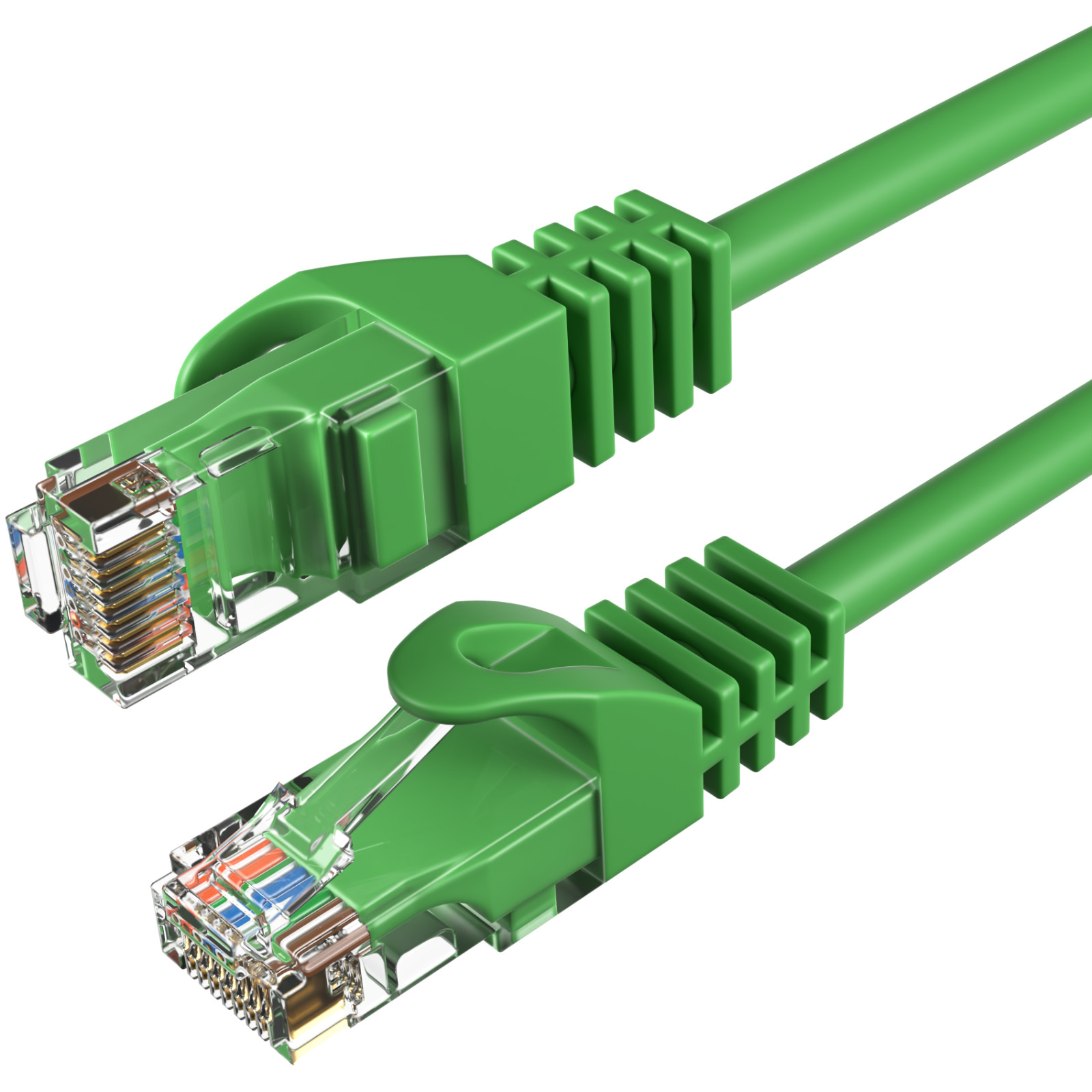 3-Pack - CAT6 Ethernet Cable LAN Network RJ45 Patch Cord 3FT-200FT, Green Lot