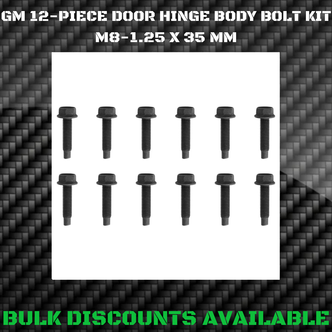 1978-1987 Chevrolet El Camino GMC Caballero Upper Lower Door Hinge Body Bolts GM